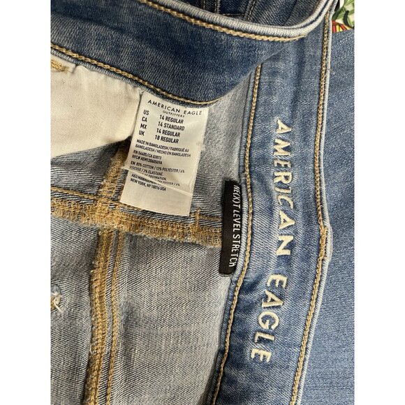 American Eagle Next Level Stretch Skinny Jeans Size 14 Regular - Picture 3 of 3
